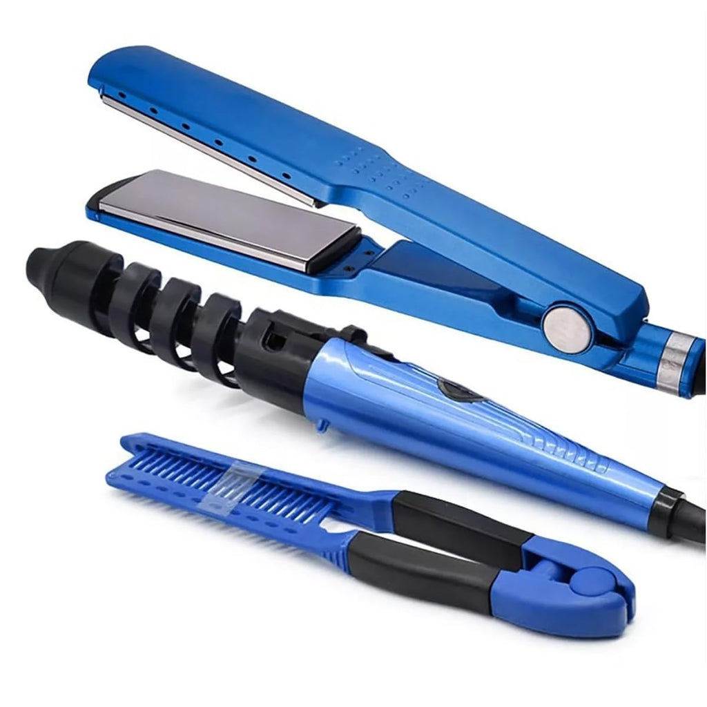 Combo Plancha Cabello Digital rizador Pe