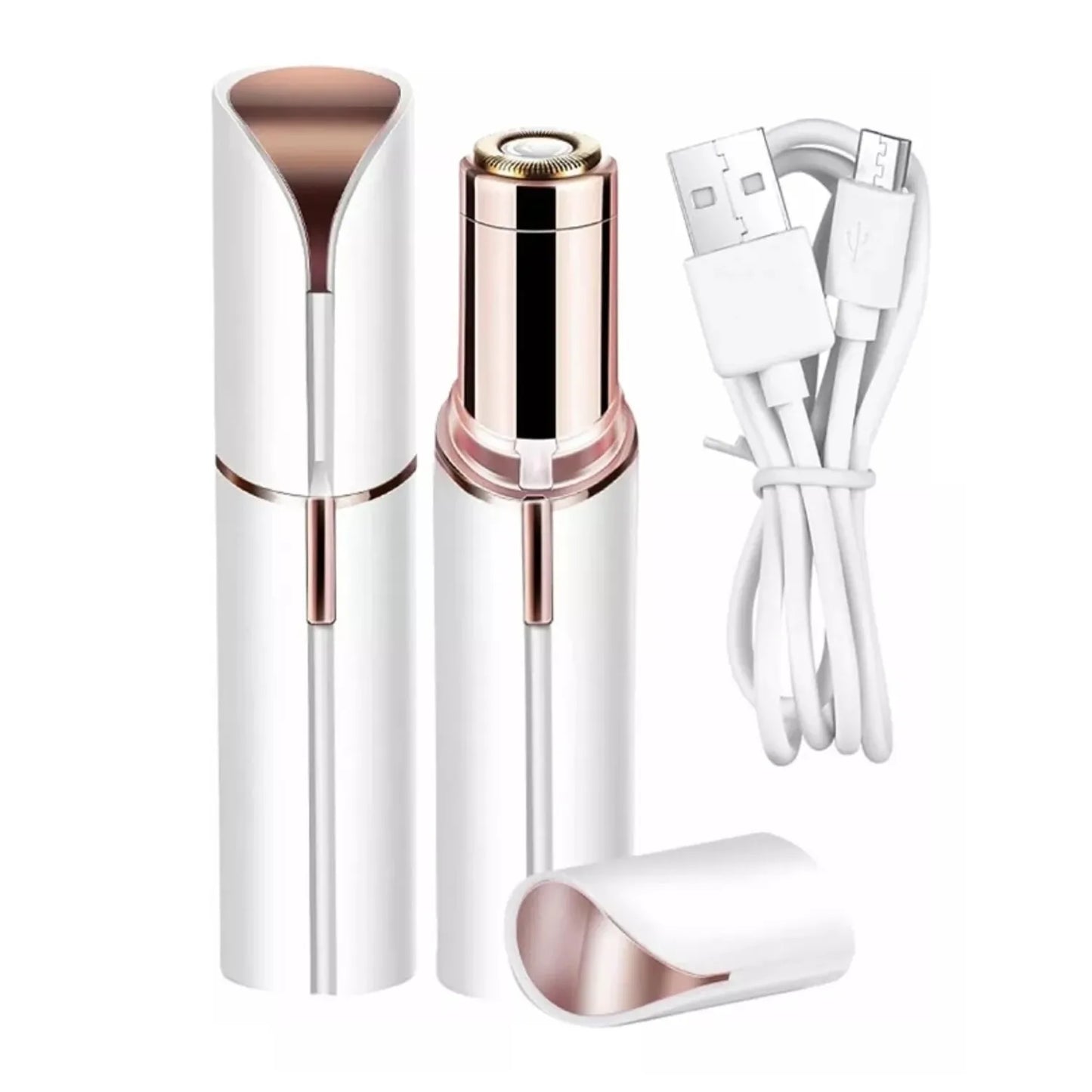 SUPER COMBO Depiladora Facial + Cepillo Alisador 2 en 1